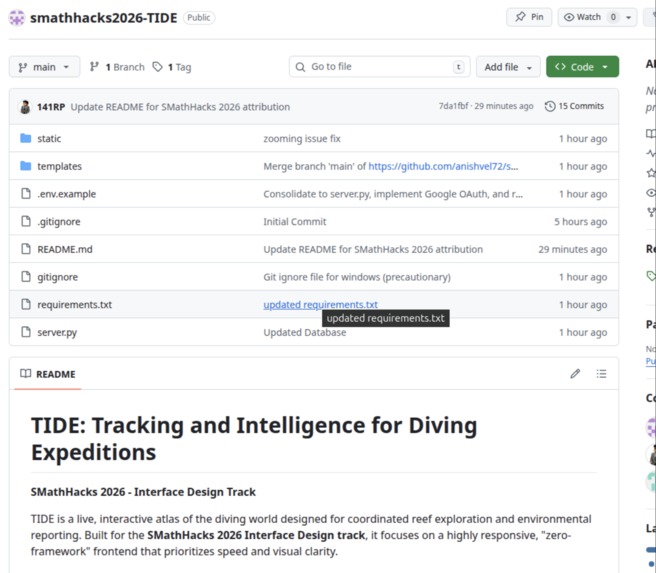 TIDE: Tracking and Intelligence for Dive Expeditions – screenshot 4