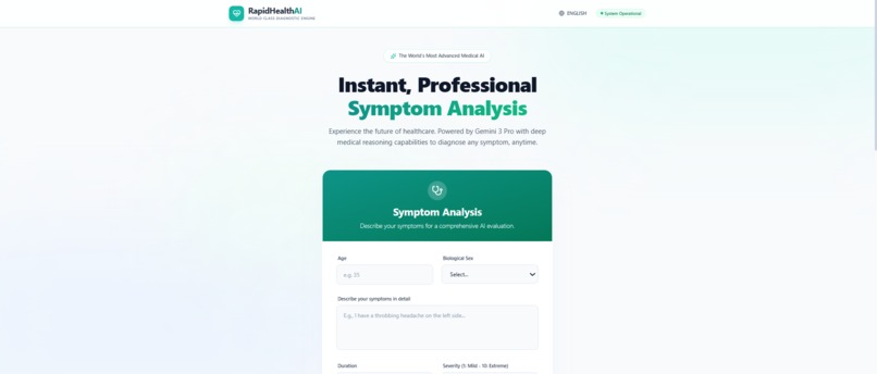 RapidHealthAI – screenshot 1