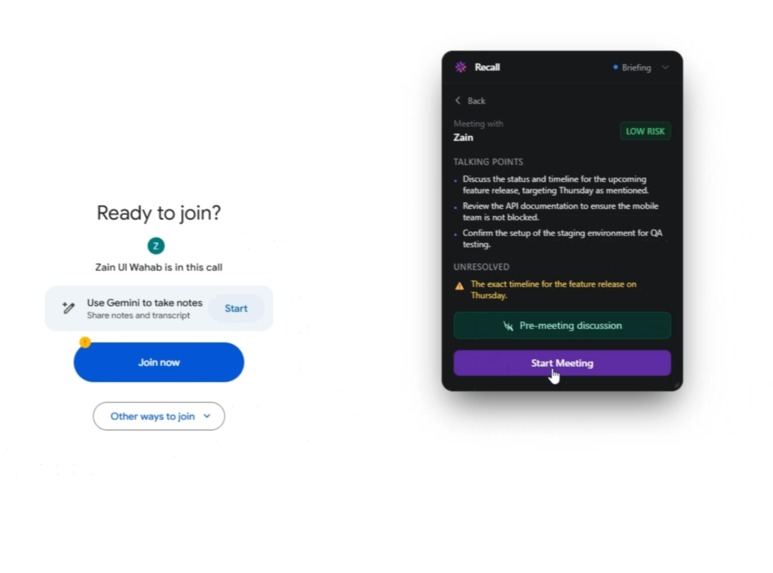Recall – screenshot 3