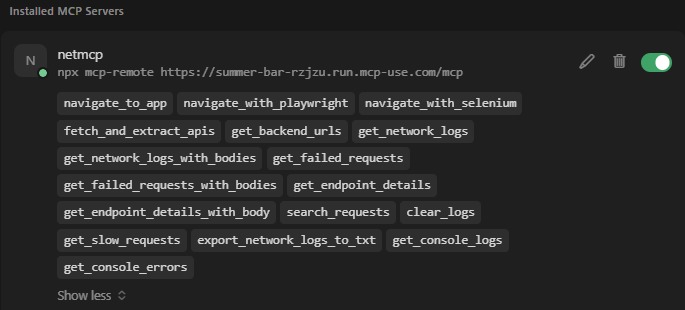 Netmcp – screenshot 1