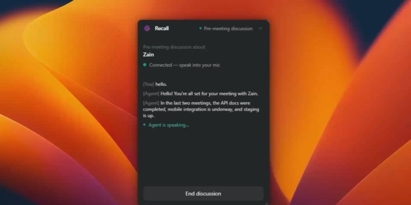 Recall – screenshot 5