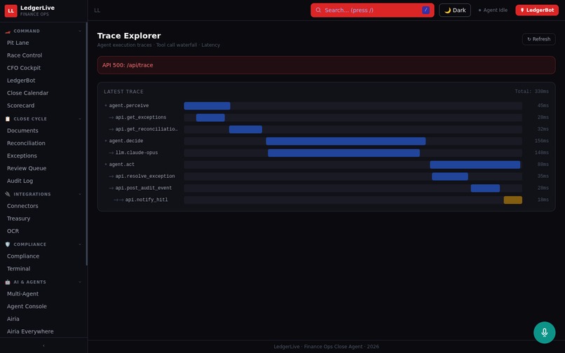 LedgerLive: Real-Time Financial Close with Gemini Agents – screenshot 2