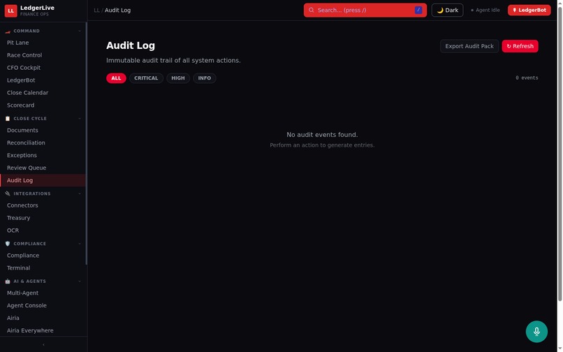 LedgerLive: Real-Time Financial Close with Gemini Agents – screenshot 6
