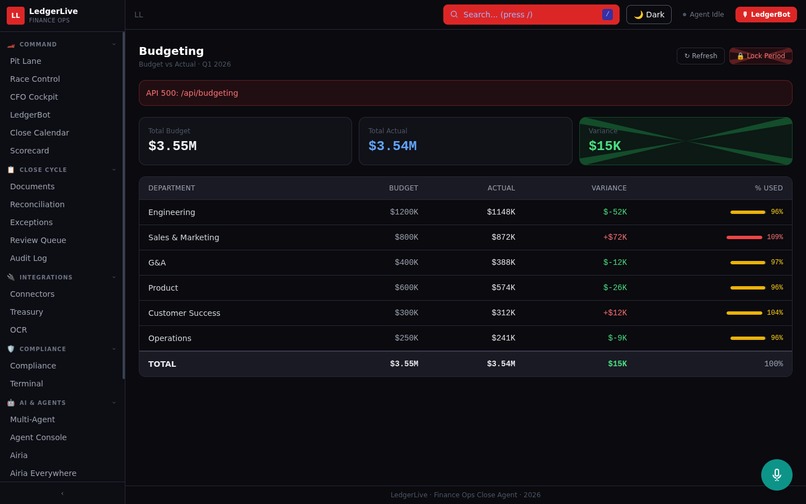 LedgerLive: Real-Time Financial Close with Gemini Agents – screenshot 14