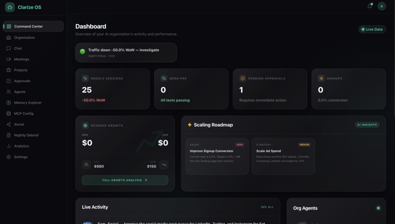 Clarize AI OS – screenshot 1