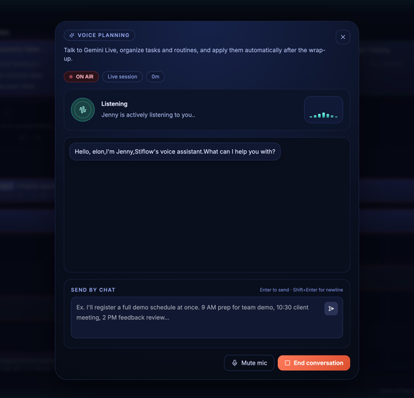 Stiflow: AI-Powered Timebox Planner & Live Agent – screenshot 6