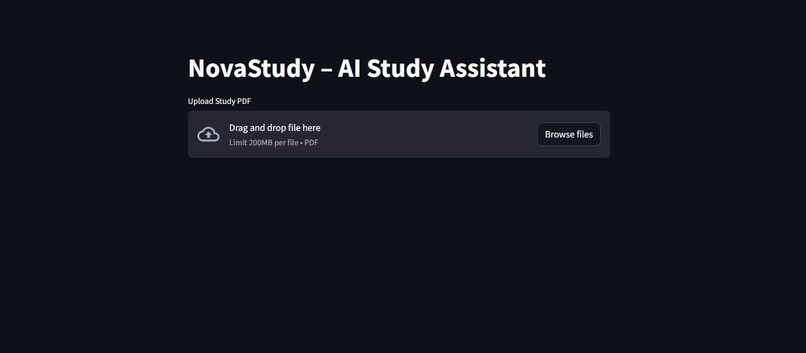 NovaStudy – AI Study Assistant – screenshot 1