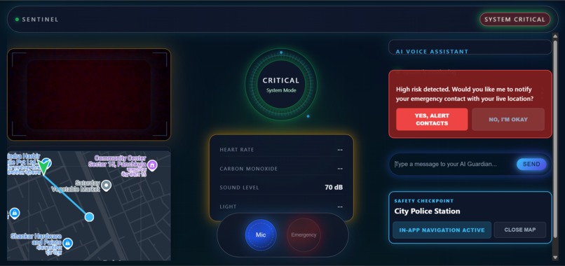 Sentinel AI Guardian –Gemini Live Agent for Real‑Time Safety – screenshot 3