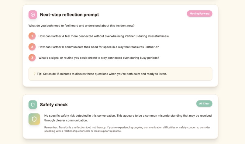 TansUs – screenshot 5
