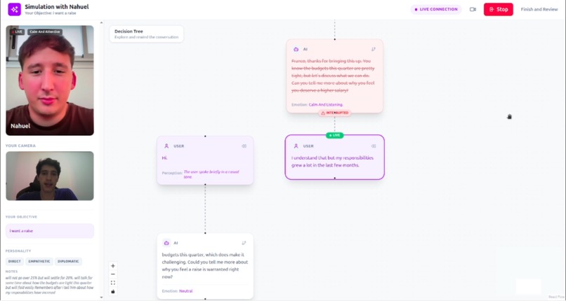 RehearsAI – screenshot 2
