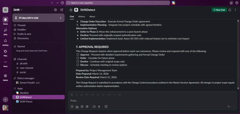 Drift Detect – screenshot 1