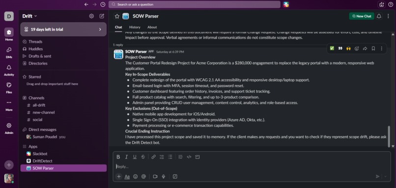 Drift Detect – screenshot 2