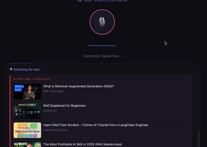 SONIC VOICE ASSISTANT – screenshot 5