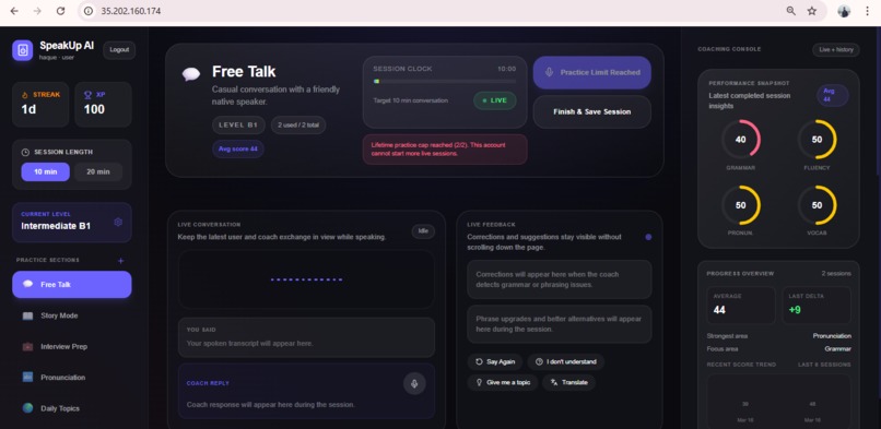 SpeakUp AI Tracking – screenshot 2