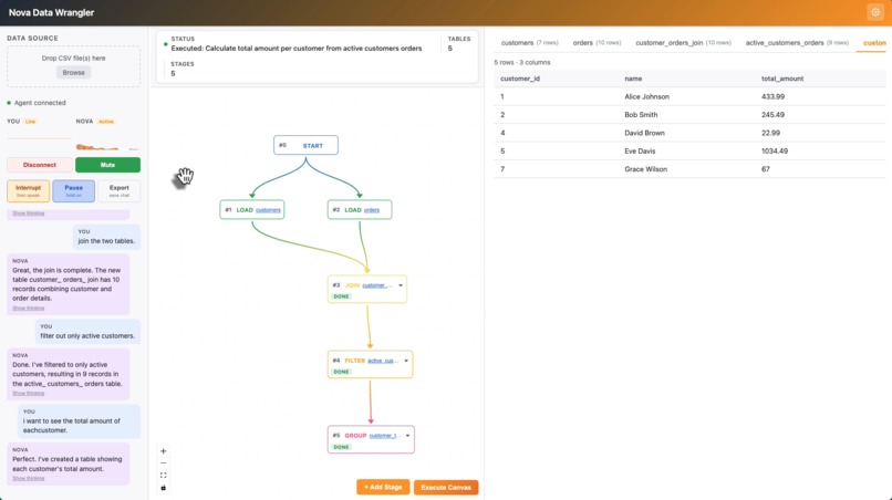 Nova Data Wrangler – screenshot 1