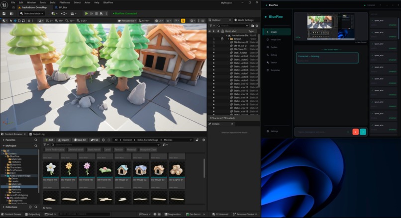 BluePine - Create A Game Level In Unreal Engine By Talking – screenshot 6