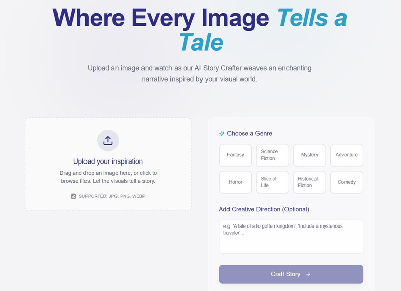 AI Story Generator - Turn Images into Stories – screenshot 1