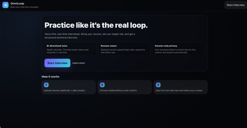 OmniLoop: The Autonomous SWE Interviewer – screenshot 1