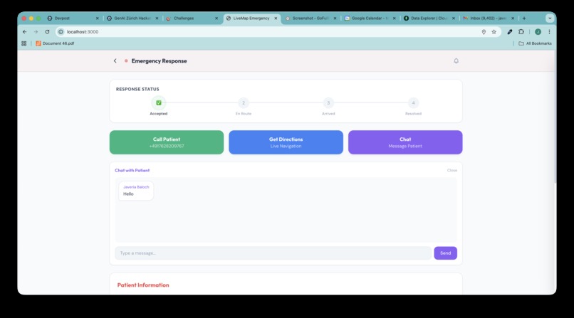 LiveMap Emergency – screenshot 1