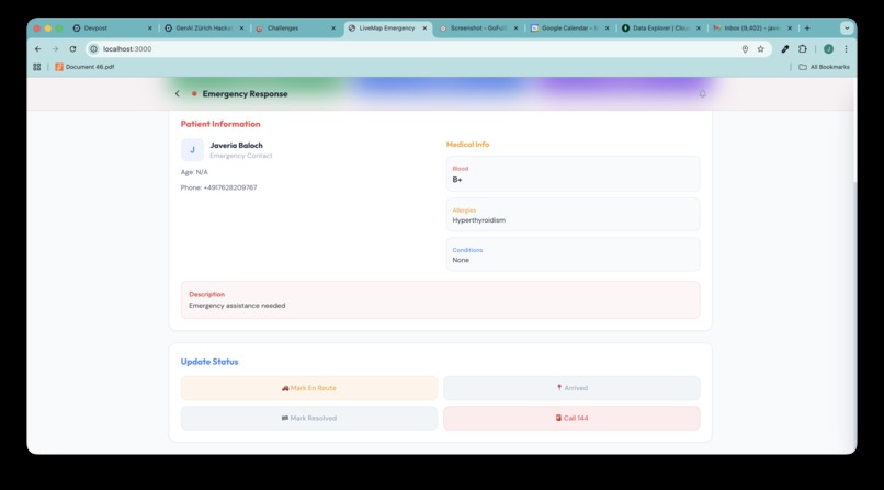 LiveMap Emergency – screenshot 8