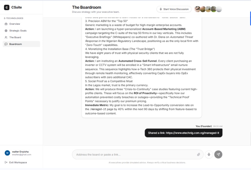 Csuite – screenshot 4