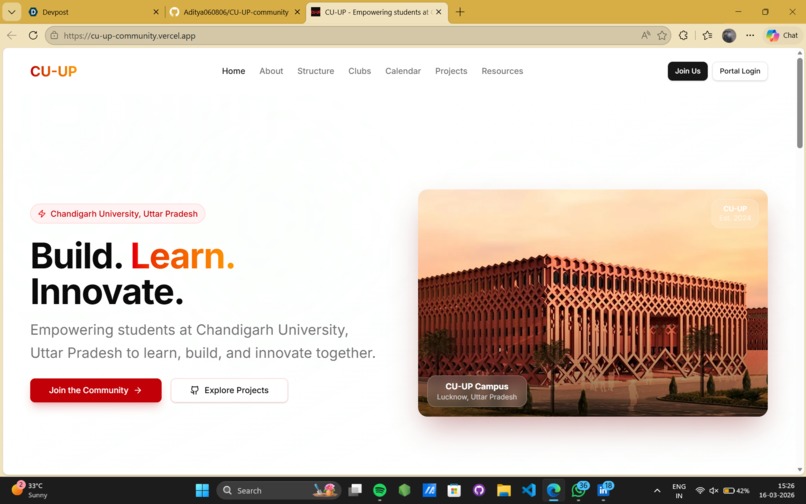 cu-up-community – screenshot 1
