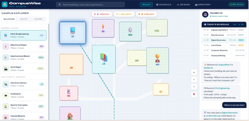 campus wise – screenshot 1