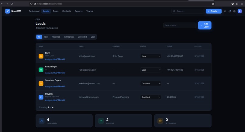 NovaCRM - AI powered smart sales platform – screenshot 3