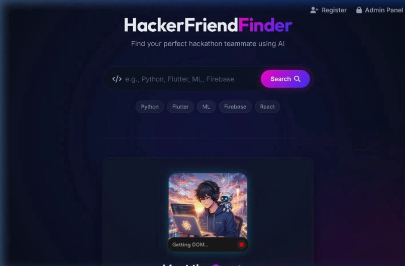 HackerFriend Finder – screenshot 1