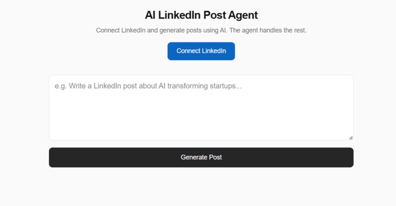 AI LinkedIn Agent – screenshot 1