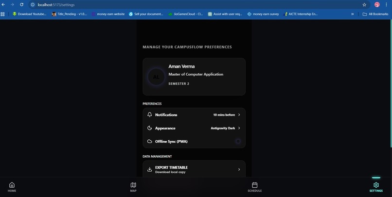 CAMPUS FLOW – screenshot 1
