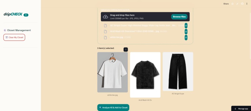 dripCHECK – screenshot 1