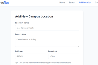 campus navigation | Devpost