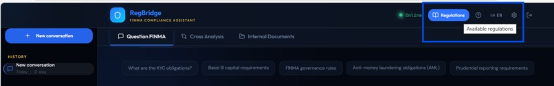 RegBridge: dual-collection RAG — FINMA & private docs – screenshot 11