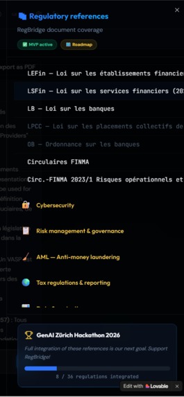 RegBridge: dual-collection RAG — FINMA & private docs – screenshot 12