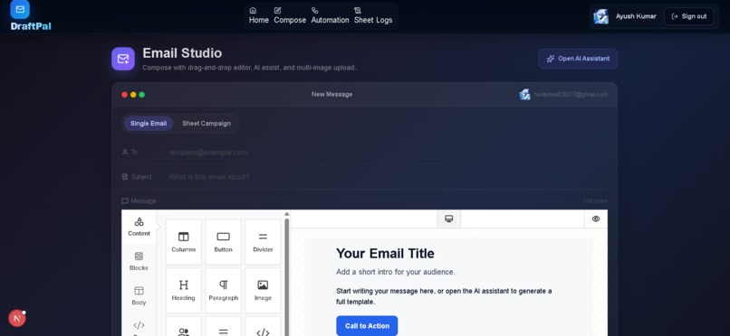 Draftpal – screenshot 2