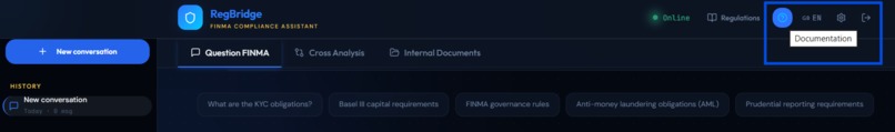 RegBridge: dual-collection RAG — FINMA & private docs – screenshot 13