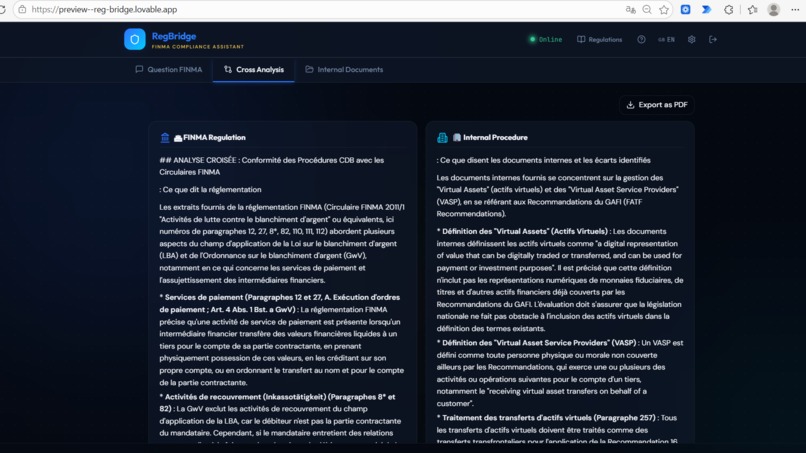 RegBridge: dual-collection RAG — FINMA & private docs – screenshot 19
