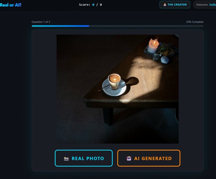Real or AI? – screenshot 2