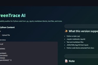 GreenTrace AI – Sustainable Code Analyzer