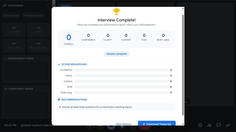 Interviewace – screenshot 3