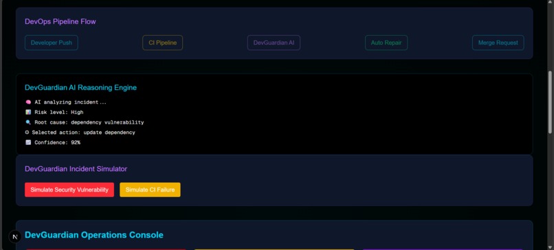 DevGuardian AI — Autonomous DevOps Guardian – screenshot 4