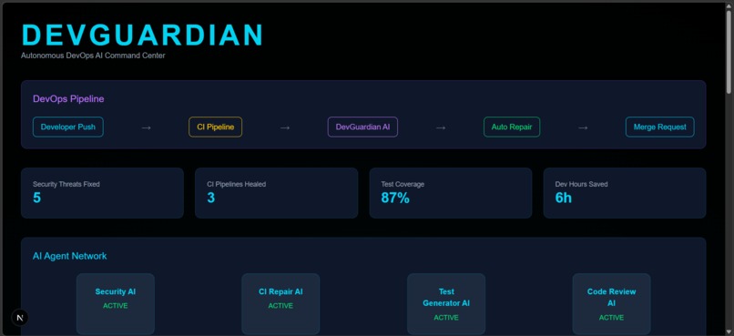 DevGuardian AI — Autonomous DevOps Guardian – screenshot 1