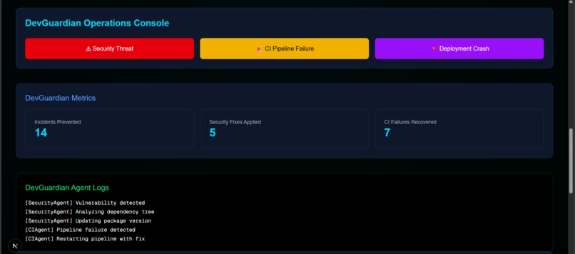 DevGuardian AI — Autonomous DevOps Guardian – screenshot 3