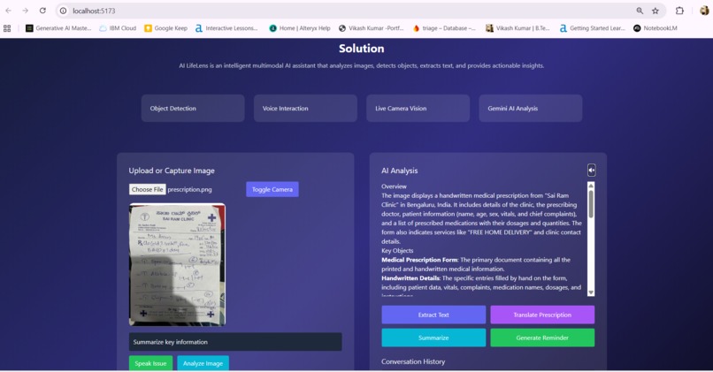 AI LifeLens – Multimodal Vision Assistant – screenshot 3