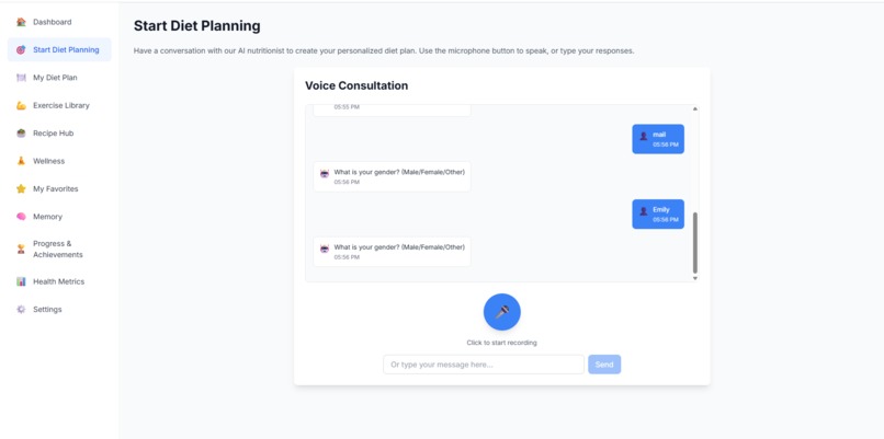 NutriVoice AI – screenshot 1