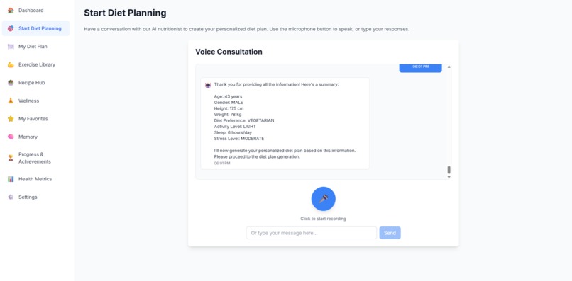 NutriVoice AI – screenshot 2