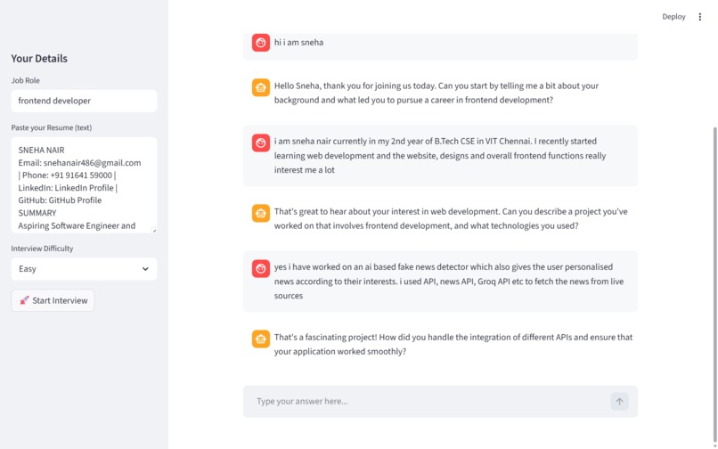 InterviewAce – screenshot 2