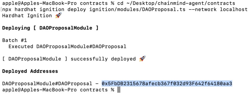 ChainMind – AI Governance Agent for Decentralized DAOs – screenshot 1