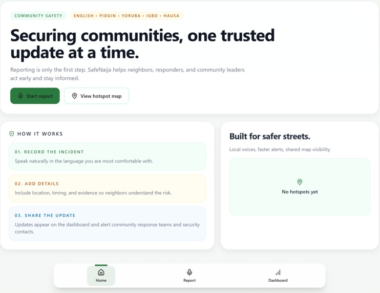 SafeNaija: Community-Led Security  – screenshot 1
